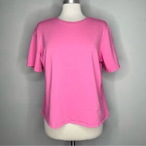 SUSAN GRAVER Crewneck Cotton Blend Short Sleeve Tee T-Shirt